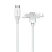 Picture of Momax Link Flow Duo 2 in 1 USB-C/Lightning Cable 1.5M - White