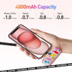 Picture of iWalk Linkme Pro Fast Charge 4800 Mah Pocket Battery Type-C with Battery Display - Pink Pattern
