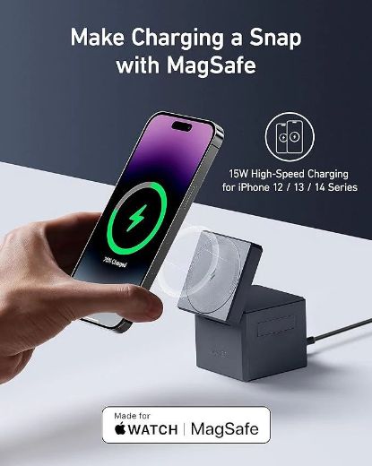 Picture of Anker 3-in-1 Cube with MagSafe - Gray