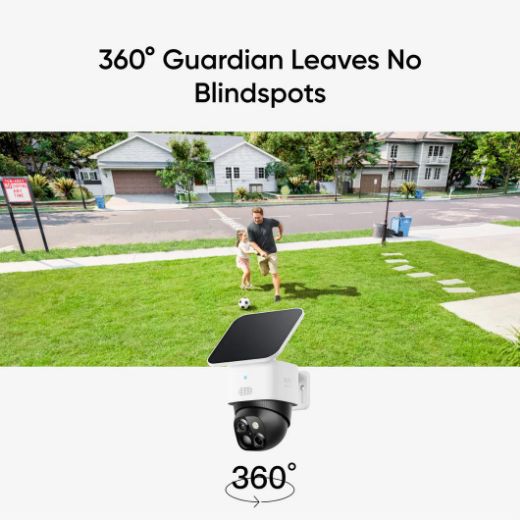 Picture of Eufy 3K Daul Cameras Pan and Tilt SoloCam S340 - Black/White