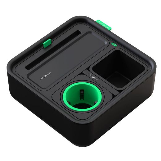 Picture of CouchConsole Cup Holder with Phone Stand Tray - Dark Green
