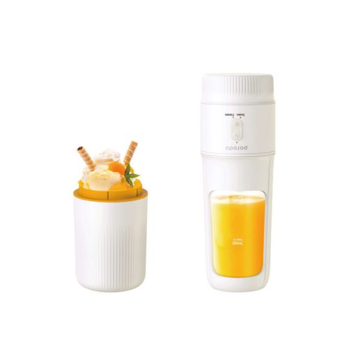 Picture of Porodo Lifestyle Dual Function Portable Blender/Ice Cream Maker - White
