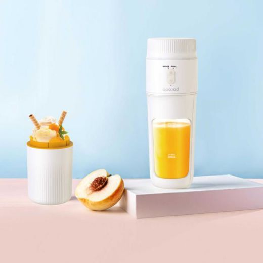 Picture of Porodo Lifestyle Dual Function Portable Blender/Ice Cream Maker - White