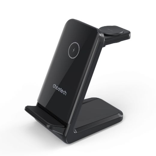 Picture of Choetech 3in1 Wireless Charging with Removable iWatch Charger Holder ( Compatible with Both Apple and Samsung ) - Black