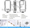 Picture of Puluz Waterproof Diving Case with One-Way Valve Outdoor Skiing 40m Underwater Protective Cover for iPhone series 12 pro to 15 pro - White