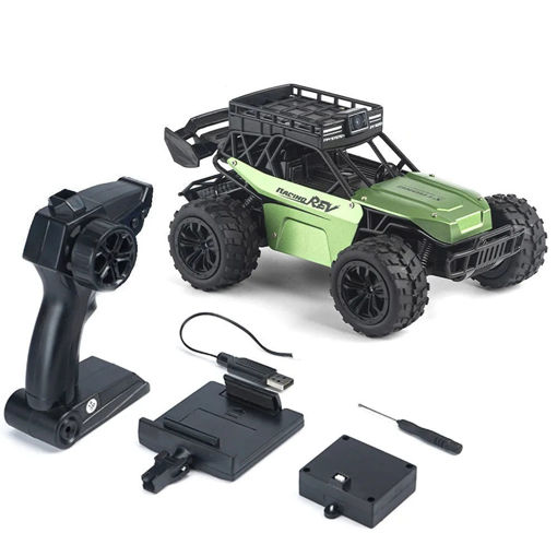 Picture of FPV Racing Dual Control RC Car with 1080P Camera and 2.4G WIFI and Two-Way Voice - green 