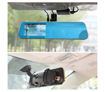 Picture of Car Rearview Mirror & Dash Camera with Dual Lens & Touch Screen - Black