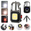Picture of Multifunctional Emergency COB Light Tripod Keychain with Screwdriver Wrench Tool, Bottle Opener & Glass Breaker