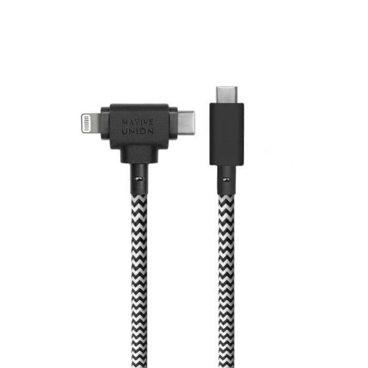 Picture of Native Union Belt Cable Duo USB-C to USB-C/Lightning 1.8M - Zebra