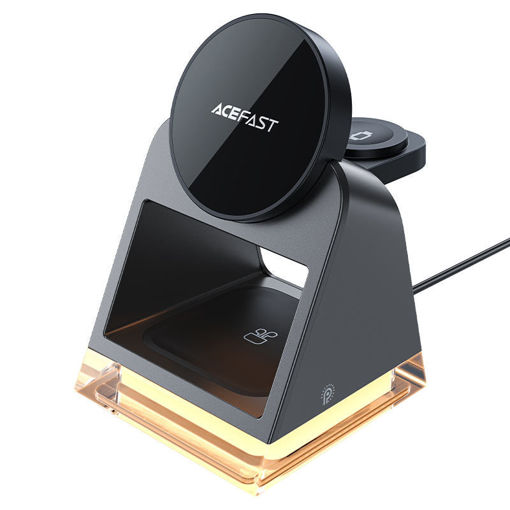 Picture of AceFast 3in1 Desktop Wireless Charging Holder - Black