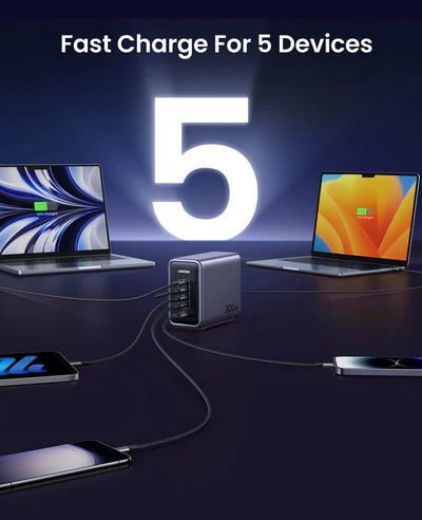 Picture of Ugreen GaN Fast Charge 300W Desktop Charger - Grey