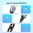 Picture of Ugreen USB-A to USB-C Nickel Plating Aluminum Braid Cable 1M - Black