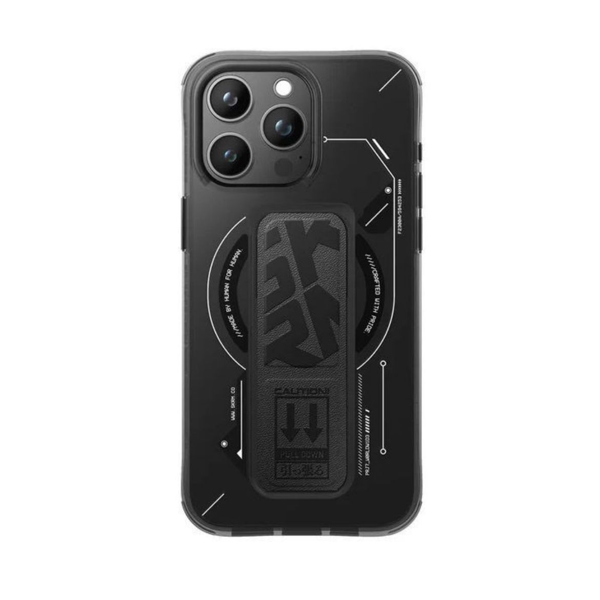 Picture of Skinarma Helio Mag-Charge + Grip-Stand for  iPhone 15 Pro - Black
