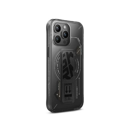 Picture of Skinarma Helio Mag-Charge + Grip-Stand for  iPhone 15 Pro - Black