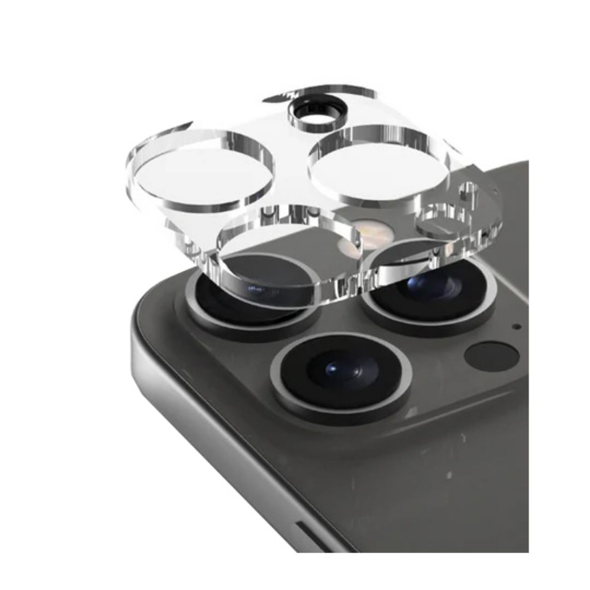 Picture of Araree C-Sub Full Camera Lens Protector Tempered Glass for iPhone 16 Pro/ 16 Pro Max  1Pcs  - Clear