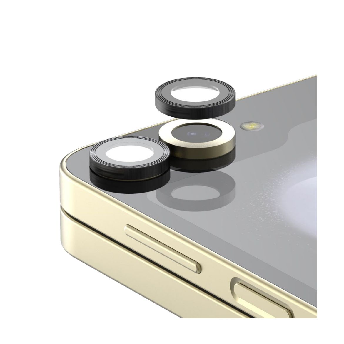 Picture of Araree Core Camera Lens Protector Tempered Glass With Metal Ring for Galaxy Z Flip 6 - Clear