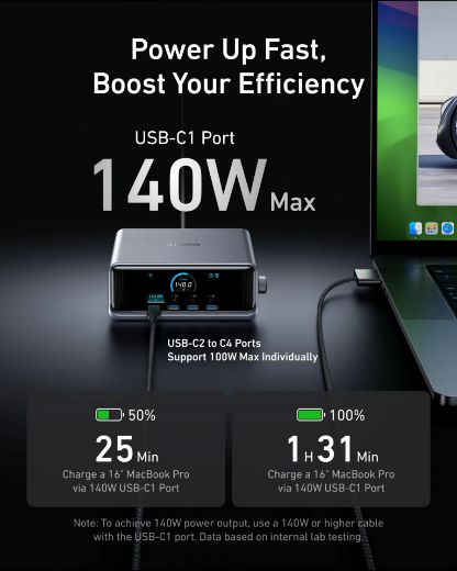 Picture of Anker Prime Charger 250W 6 Ports GaN Prime - Silver