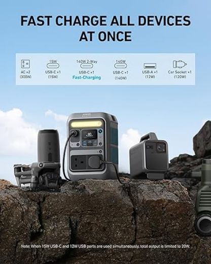 Picture of Anker SOLIX C300 Portable Power Station 300W / 288Wh - Black