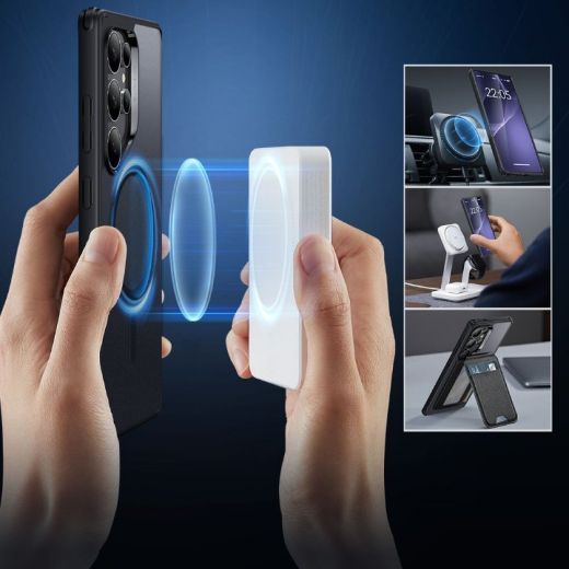 Picture of ESR Classic Hybrid Case HaloLock for Samsung Galaxy S25 Ultra - Frosted Black