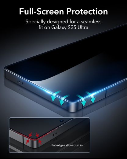 Picture of ESR Tempered Glass for Samsung Galaxy S25 Ultra - Clear