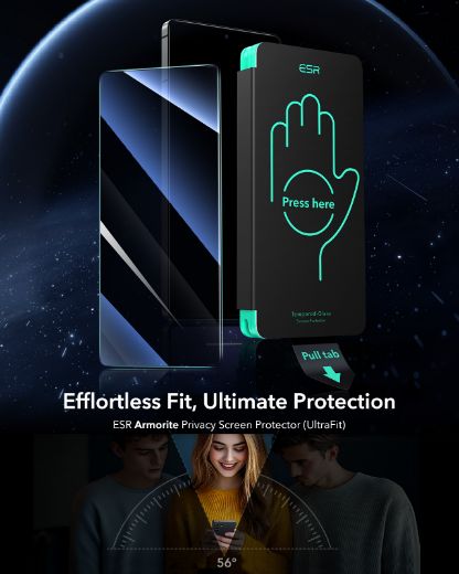 Picture of ESR Privacy Tempered Glass for Samsung Galaxy S25 Ultra - Black