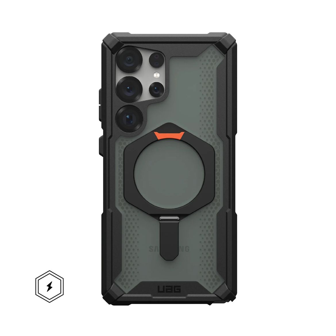 Picture of UAG Plasma XTE Magsafe Case for Samsung Galaxy S25 Ultra - Black/Orange