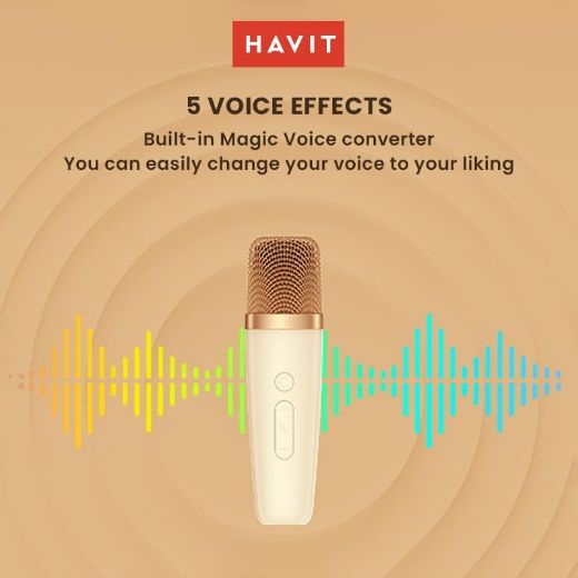 Picture of Havit Bluetooth Speaker With Microphone - Beige