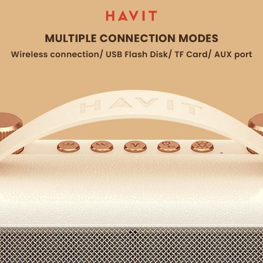Picture of Havit Bluetooth Speaker With Microphone - Beige
