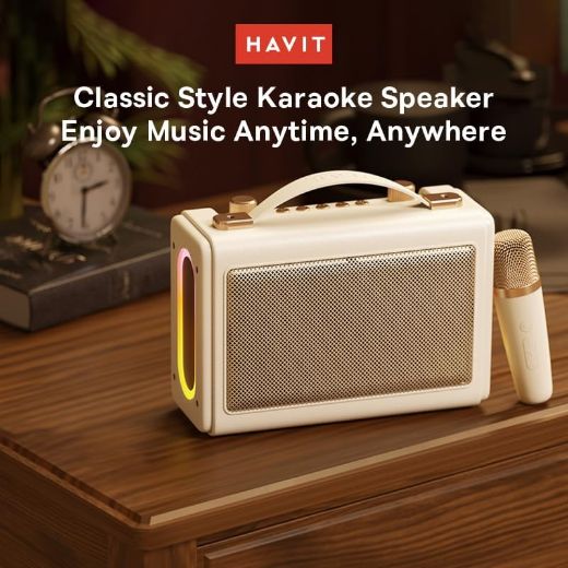 Picture of Havit Bluetooth Speaker With Microphone - Beige