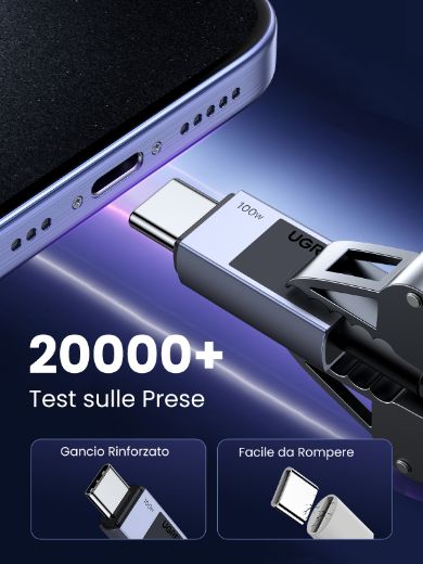 Picture of Ugreen USB-C to USB-C PD Fast Charging Cable 2M - Space Gray