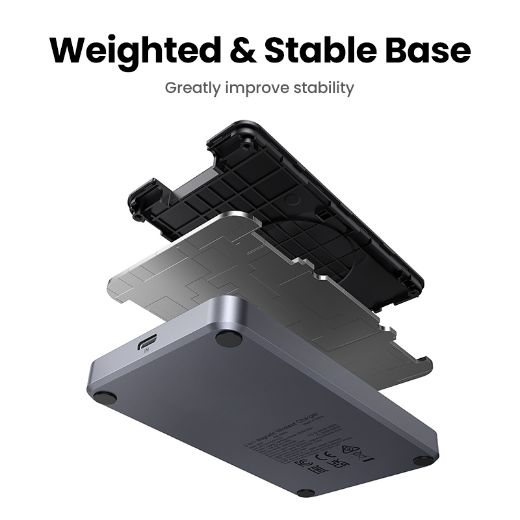Picture of Ugreen Foldable 2in1 Magnetic Wireless Charger 20W - Gray