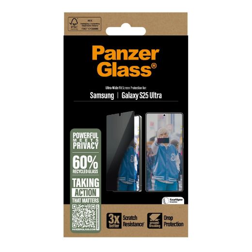 Picture of PanzerGlass Screen Protector for Samsung Galaxy S25 Ultra UWF - Privacy