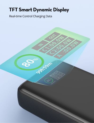 Picture of Ravpower 20000mAh PD Pioneer 20W 3-Ports Portable Power Bank - Black
