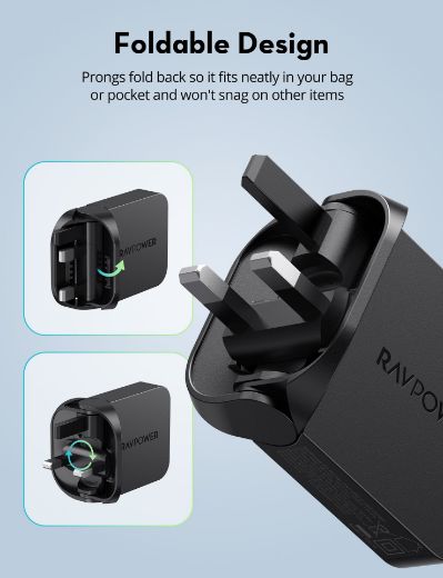 Picture of Ravpower PD Pioneer 35W USB-C Wall Charger - Black