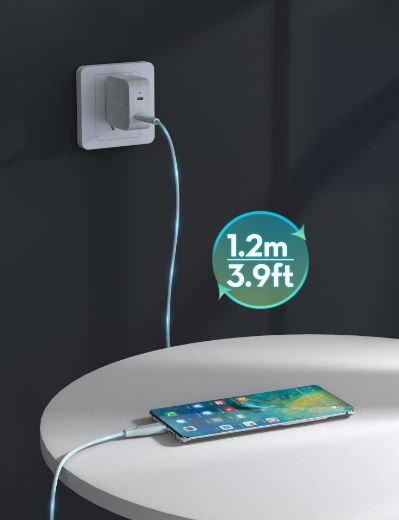 Picture of Ravpower USB-C to USB-C Cable Charging Cable 60W 1.2M - Light Blue
