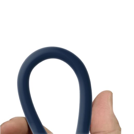 Picture of SIA Cable USB-C to USB-C PowerLink Soft Rubber 60W 1.2M - Navy Blue