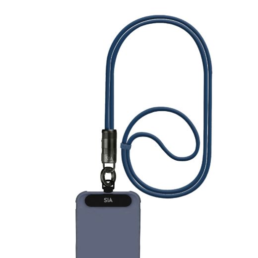 Picture of SIA Cable USB-C to USB-C PowerLink Soft Rubber 60W 1.2M - Navy Blue