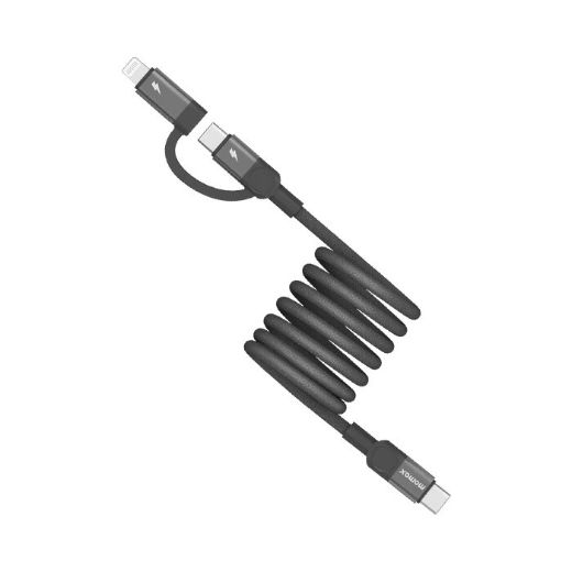 Picture of Momax Mag Link USB-C to USB-C & Lightning Cable 60W 1M - Black