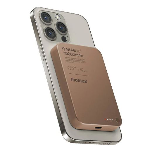 Picture of Momax Q.Mag X Magnetic Wireless Power Bank 10000mAh Gen 2 - Desert Titanium