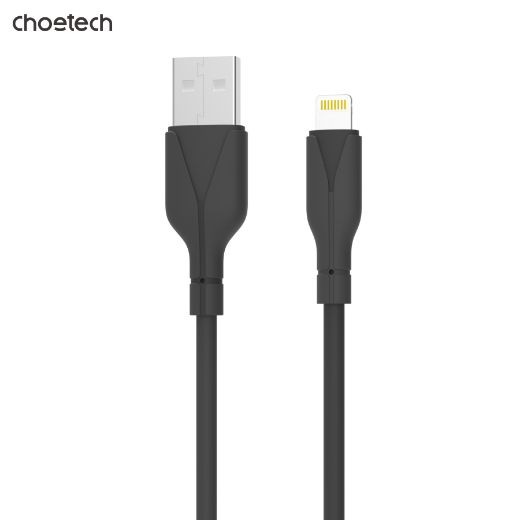 Picture of Choetech USB-A to Lightning Silicone Cable 1M - Black