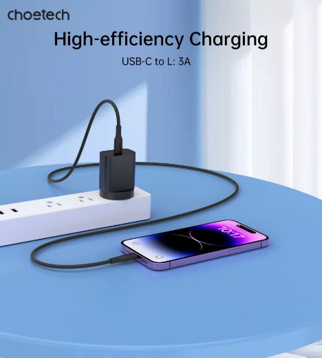 Picture of Choetech Easygo Type-C To Lightning 1M Tpe Cable - Black