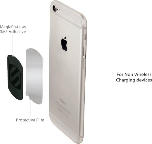 Picture of Scosche Magnetic Mount Replacement Plate Kit for Mobile Devices - Black
