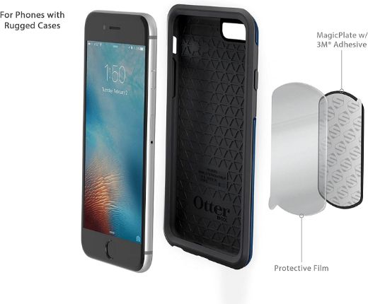 Picture of Scosche Magnetic Mount Replacement Plate Kit for Mobile Devices - Black