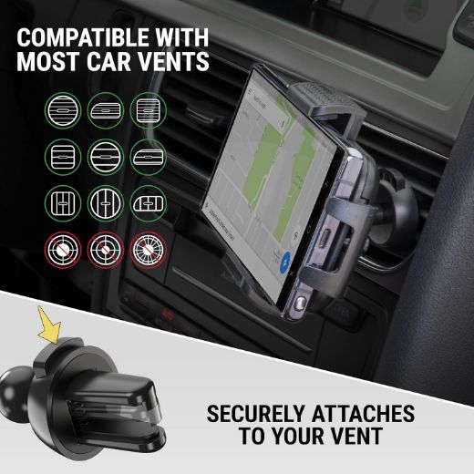 Picture of Scosche StuckUp Select 4 in 1 Car Window/Dash/Vent/Console Mount - Black