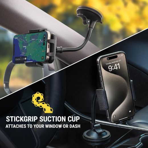 Picture of Scosche StuckUp Select 4 in 1 Car Window/Dash/Vent/Console Mount - Black