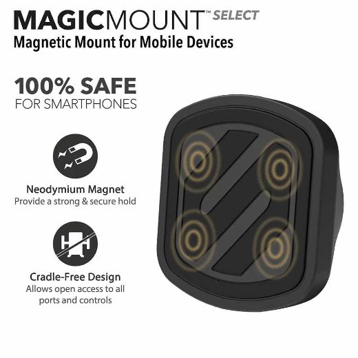 Picture of Scosche Magic Mount Select Magnetic Window/Dash Mount - Black