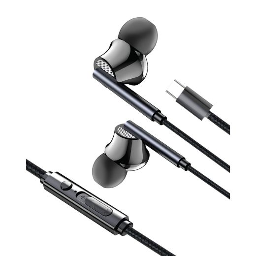 Picture of SIA Sound Link Earbuds USB-C Wired Headset - Black