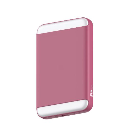 Picture of SIA Mag On 8000mAh PD20W Magnetic Wireless Charging 15W Power Bank - Pink