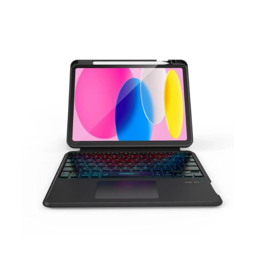 Picture of Choetech Magic Keyboard for iPad 10.2 inch Arabic/English - Black