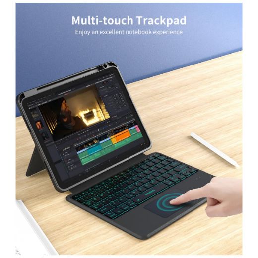Picture of Choetech Magic Keyboard for iPad 10.2 inch Arabic/English - Black
